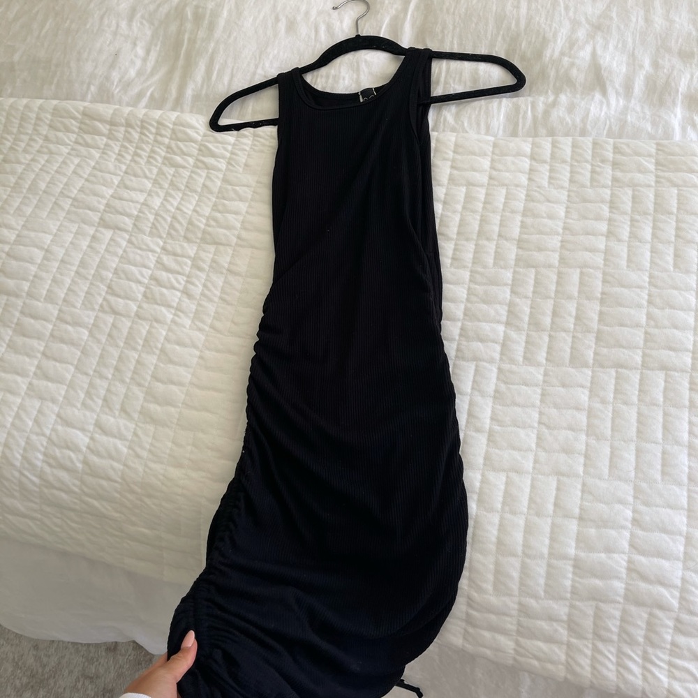 Windsor Ribbed Knit Crew Neck Bodycon Mini Dress
